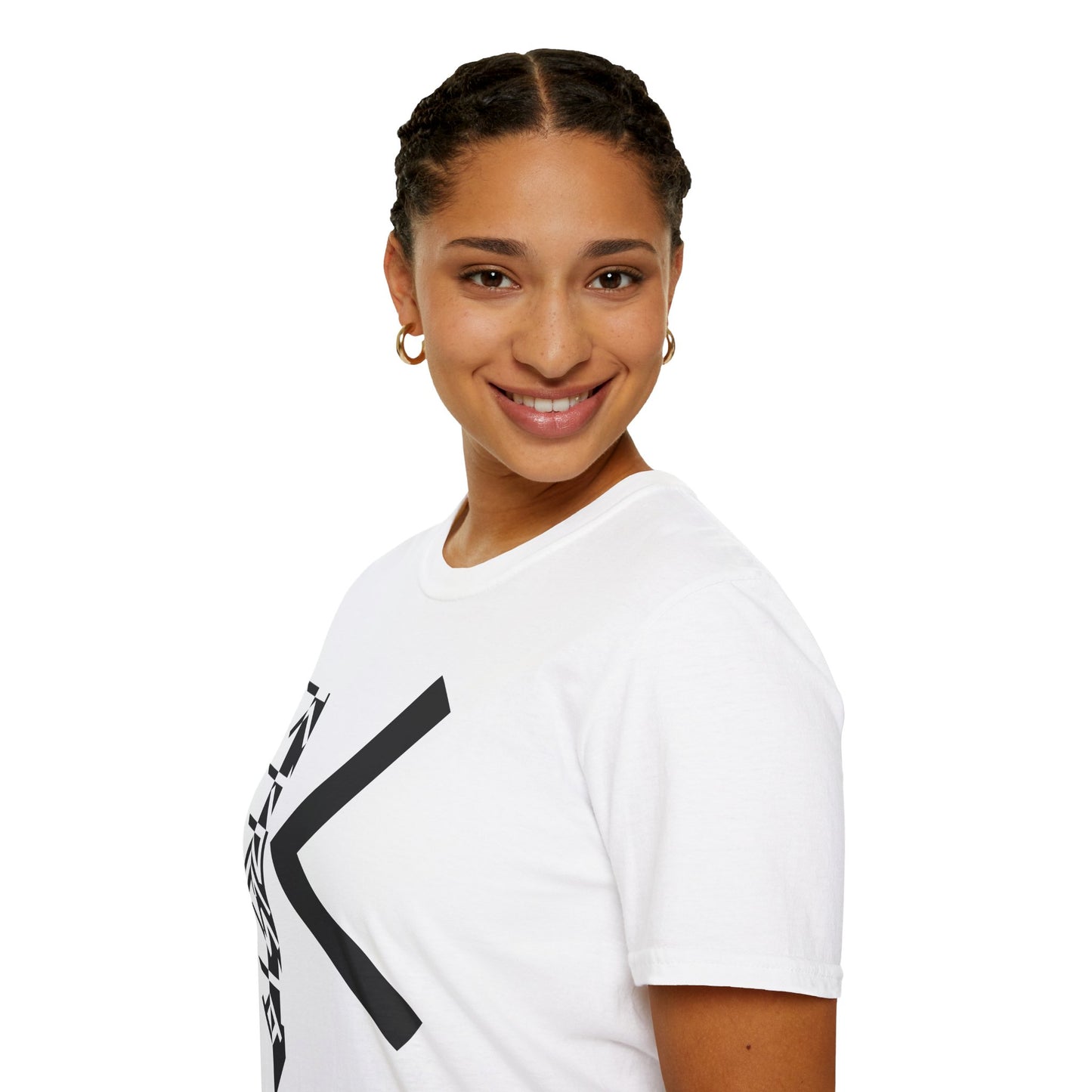 K Presto Vertical Logo Softstyle Tee