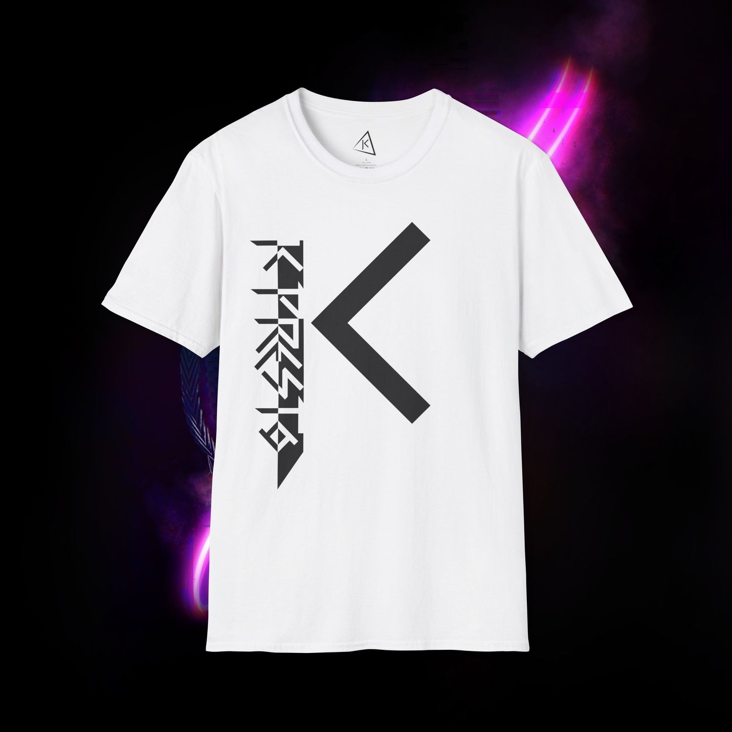 K Presto Vertical Logo Softstyle Tee