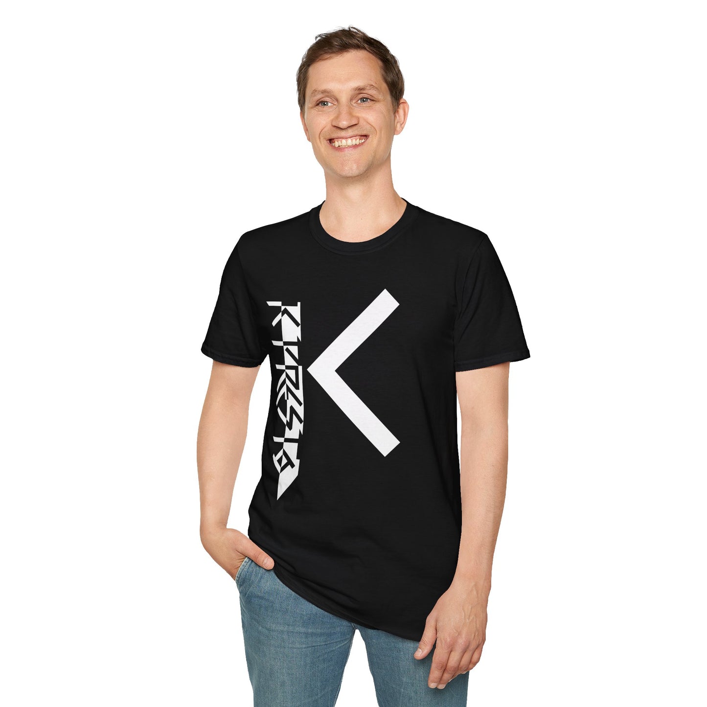 K Presto Vertical Logo Softstyle Tee