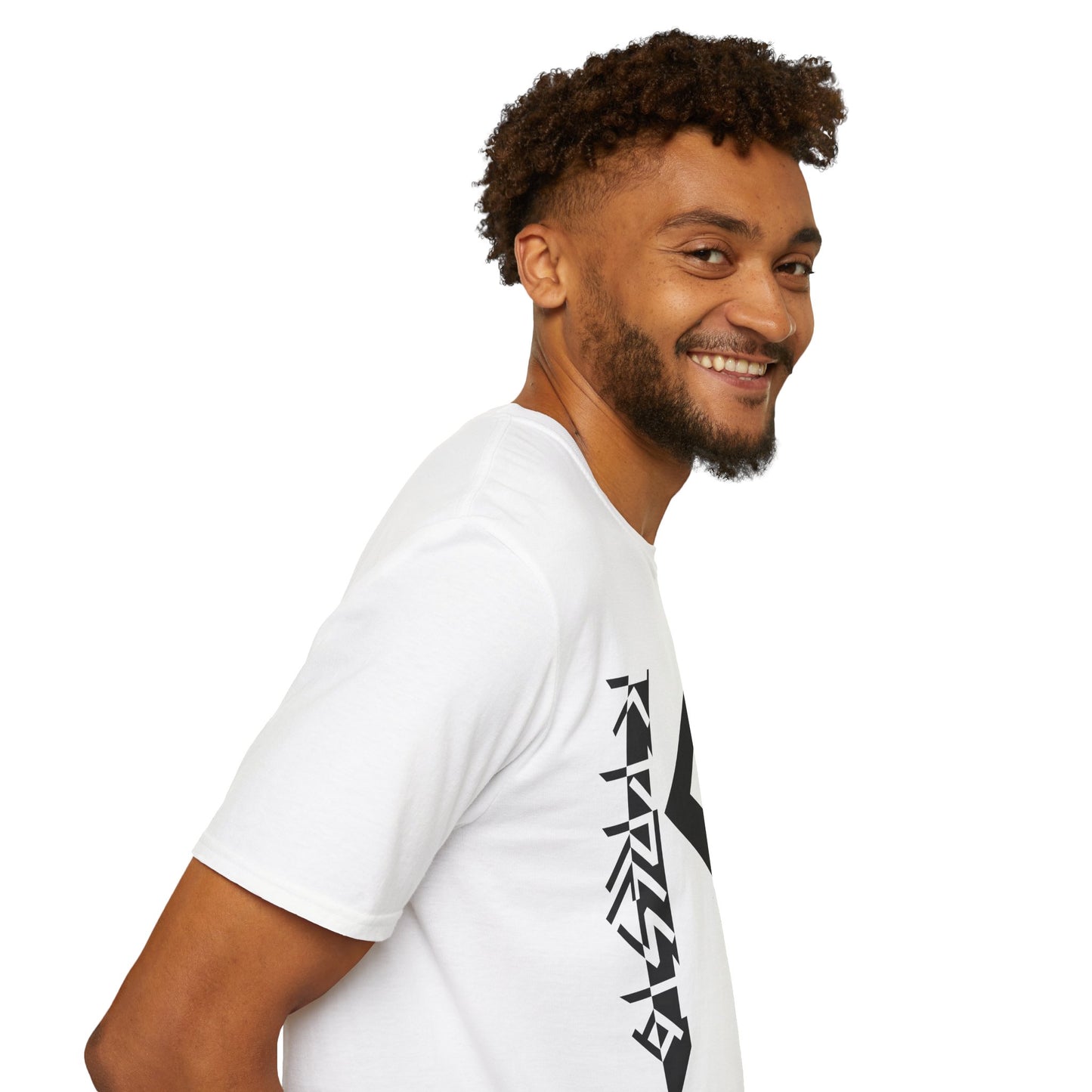K Presto Vertical Logo Softstyle Tee