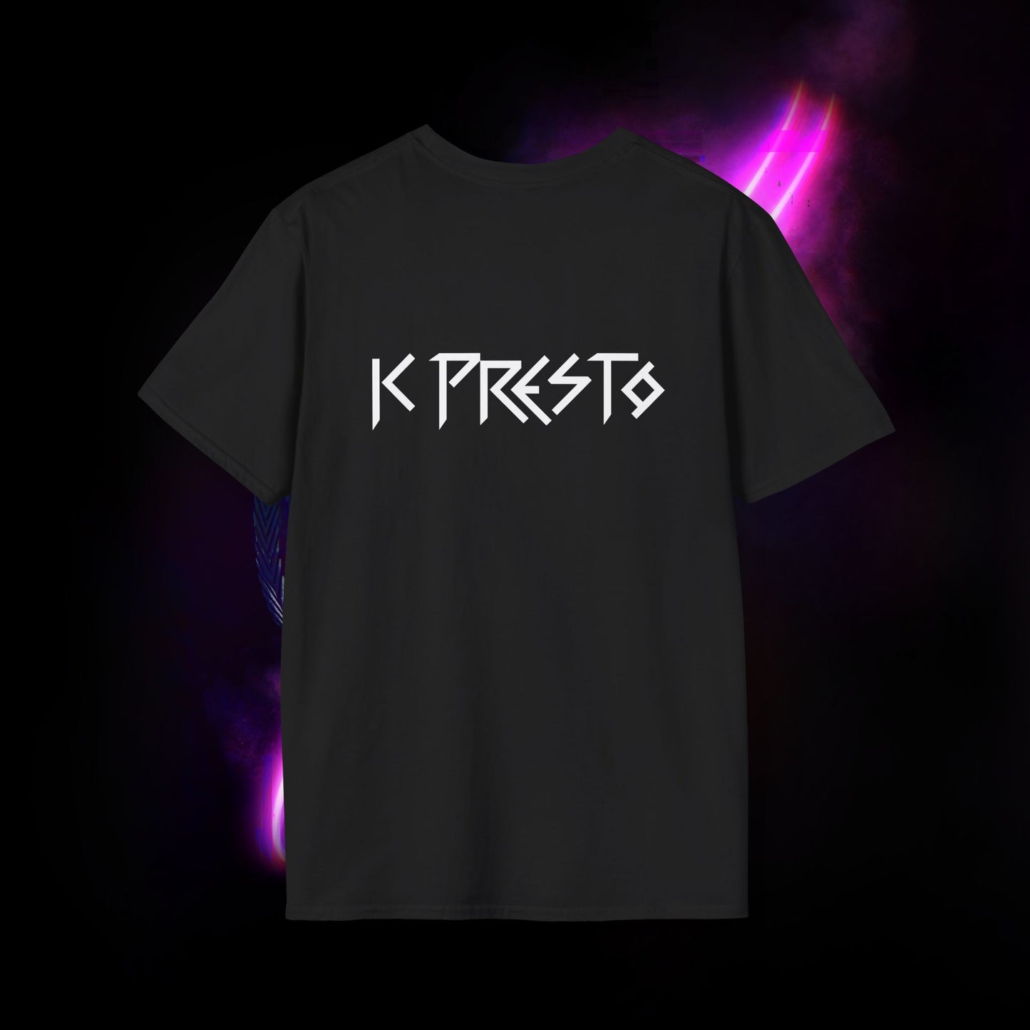 K Presto Vertical Logo Softstyle Tee