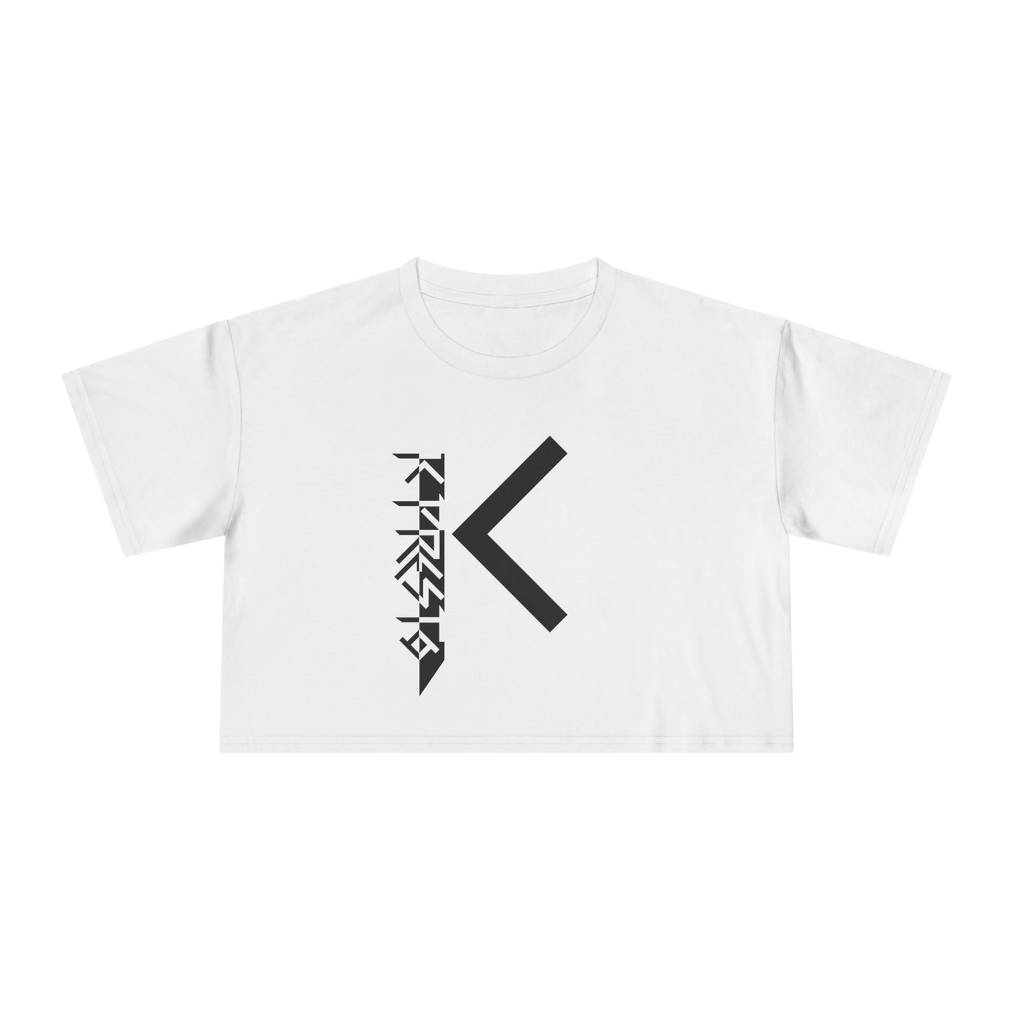 K Presto Vertical Logo Crop Tee
