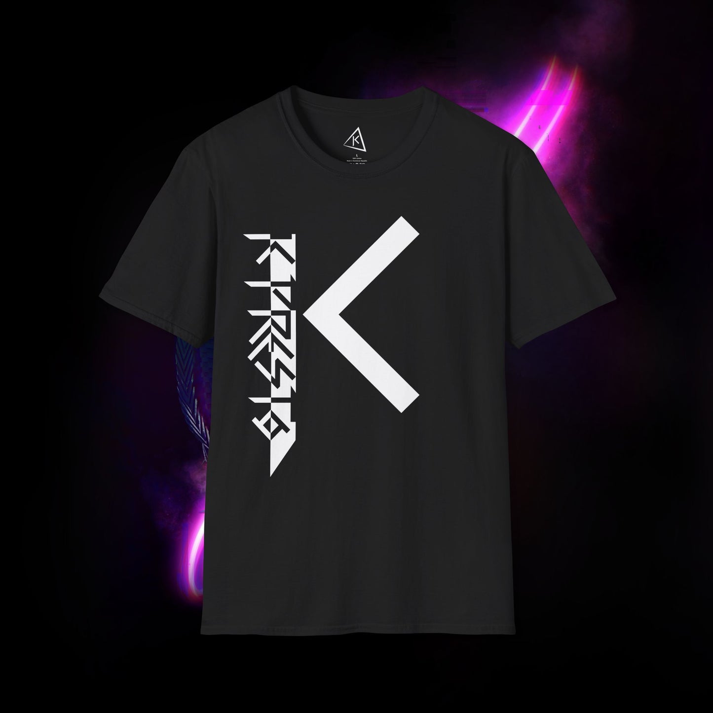 K Presto Vertical Logo Softstyle Tee
