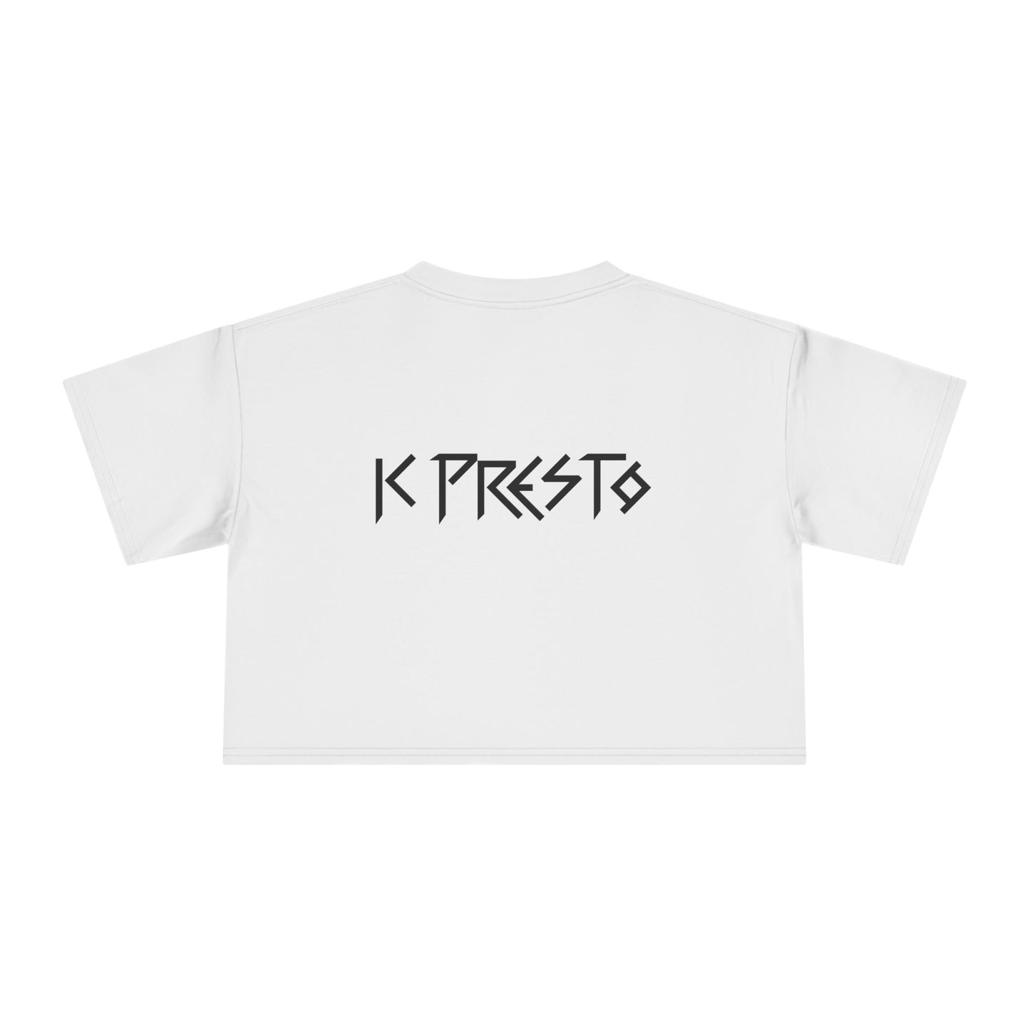 K Presto Vertical Logo Crop Tee