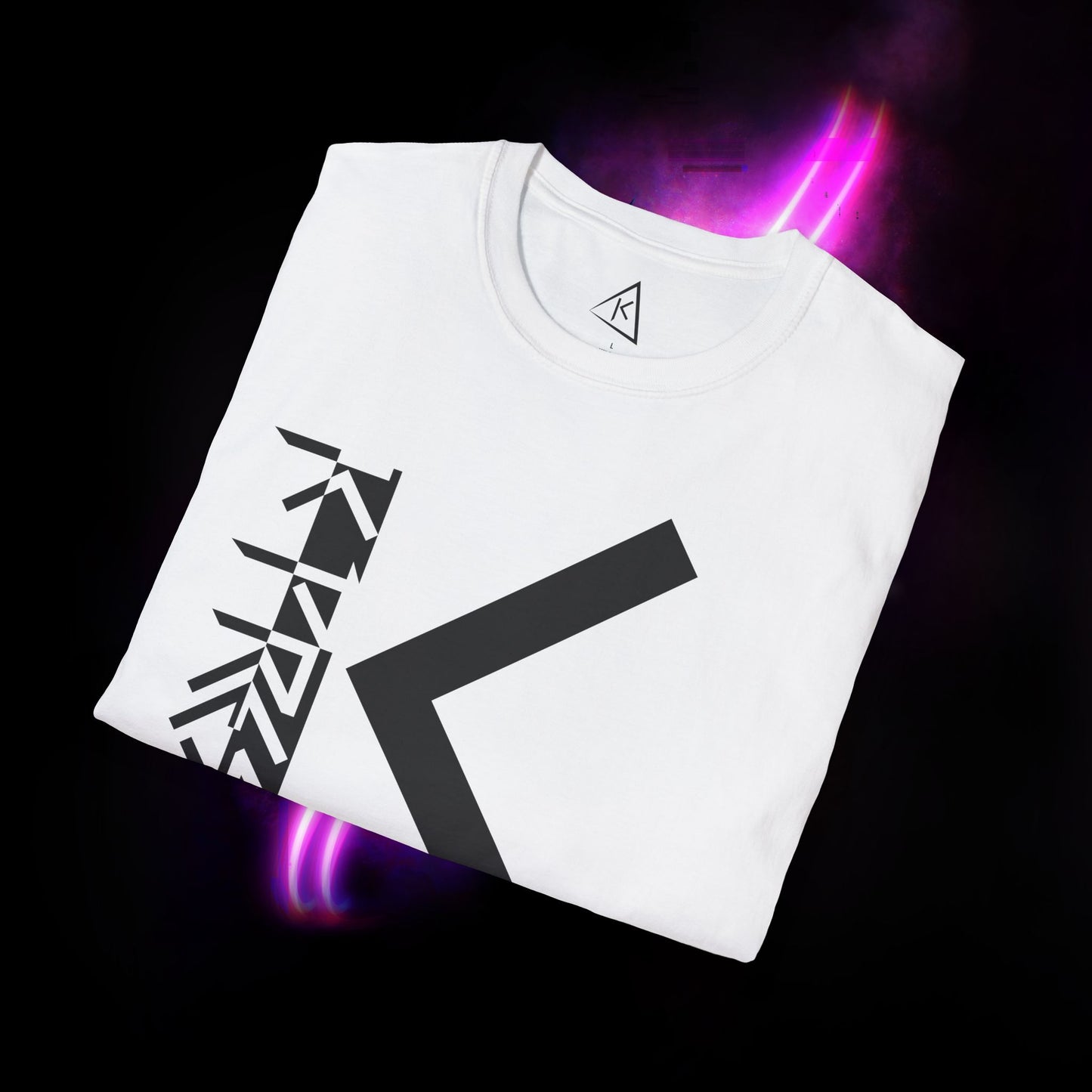 K Presto Vertical Logo Softstyle Tee