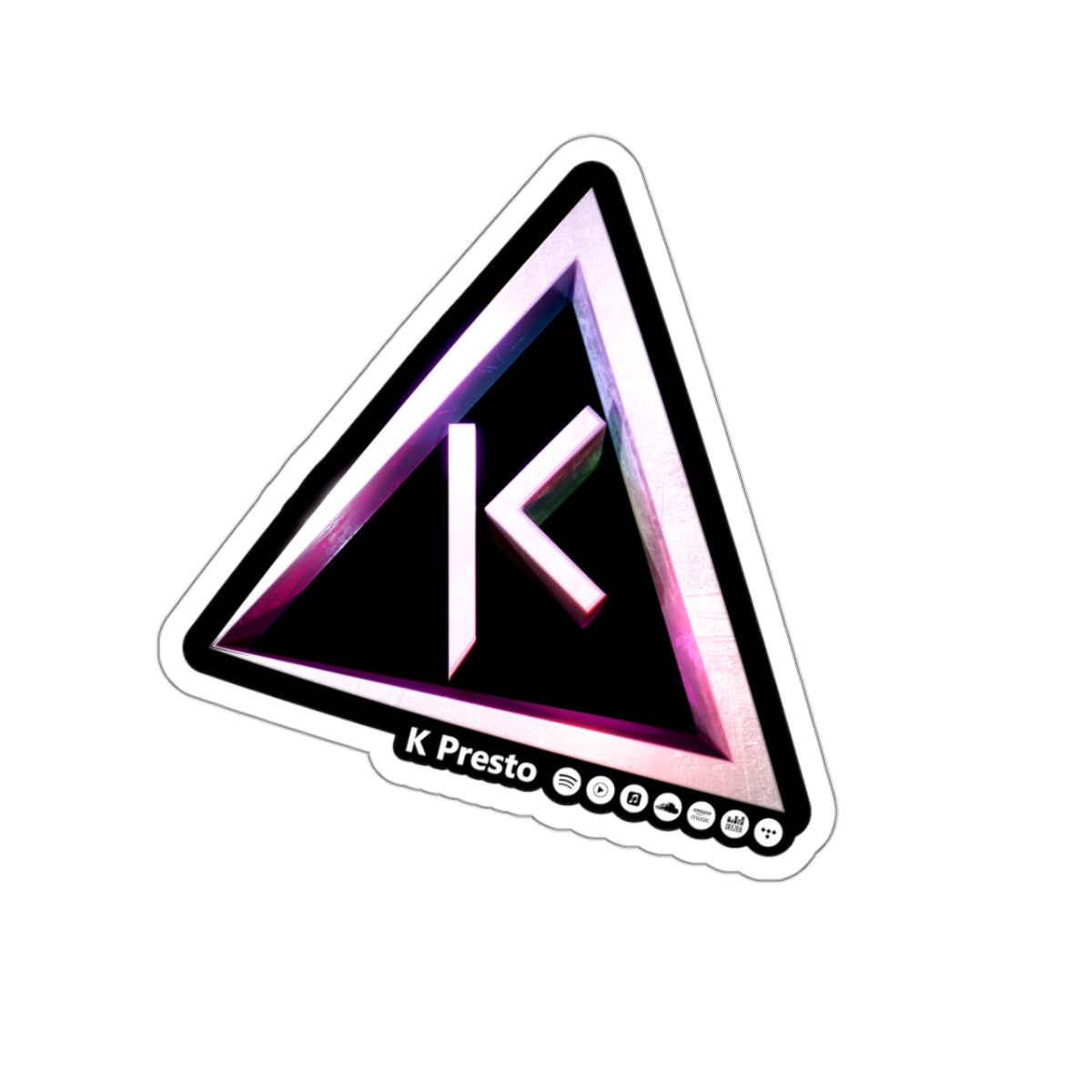 K Presto Kolorful Logo Sticker + DONATION