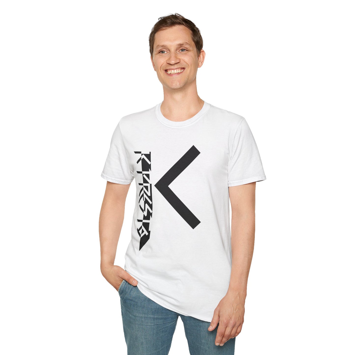 K Presto Vertical Logo Softstyle Tee